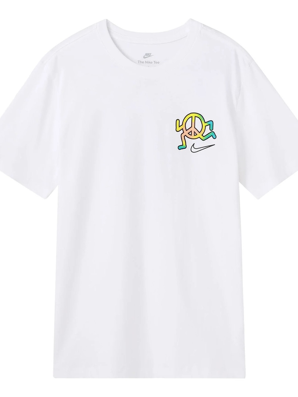 Nike Peace and Love White Graphic Logo T-Shirt